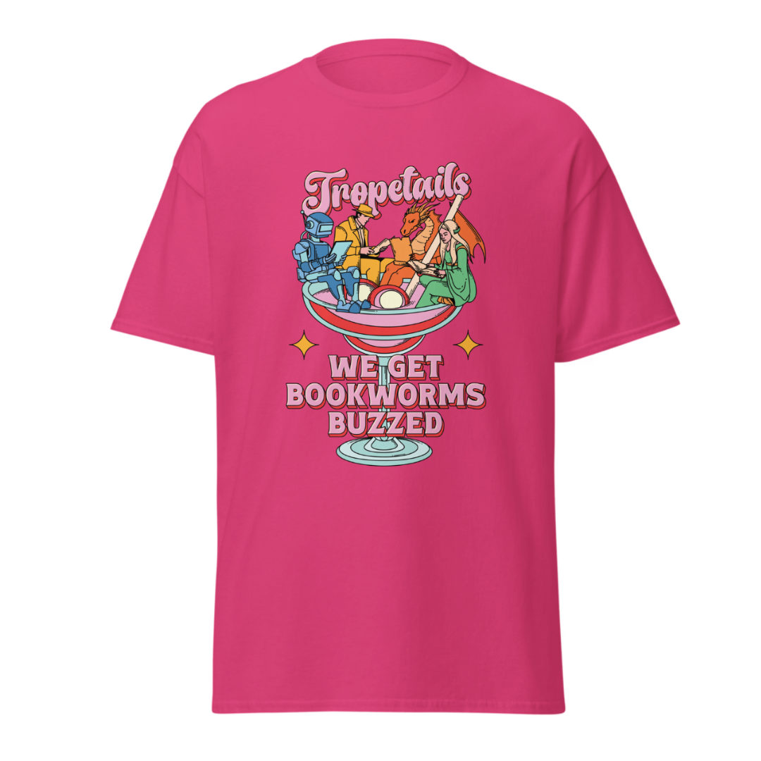 Tropetails "Bookworms Buzzed" T-Shirt