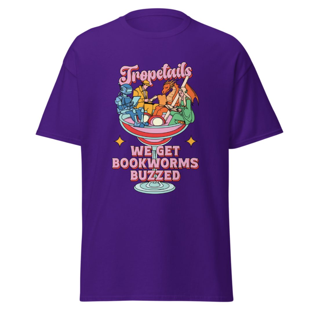 Tropetails "Bookworms Buzzed" T-Shirt