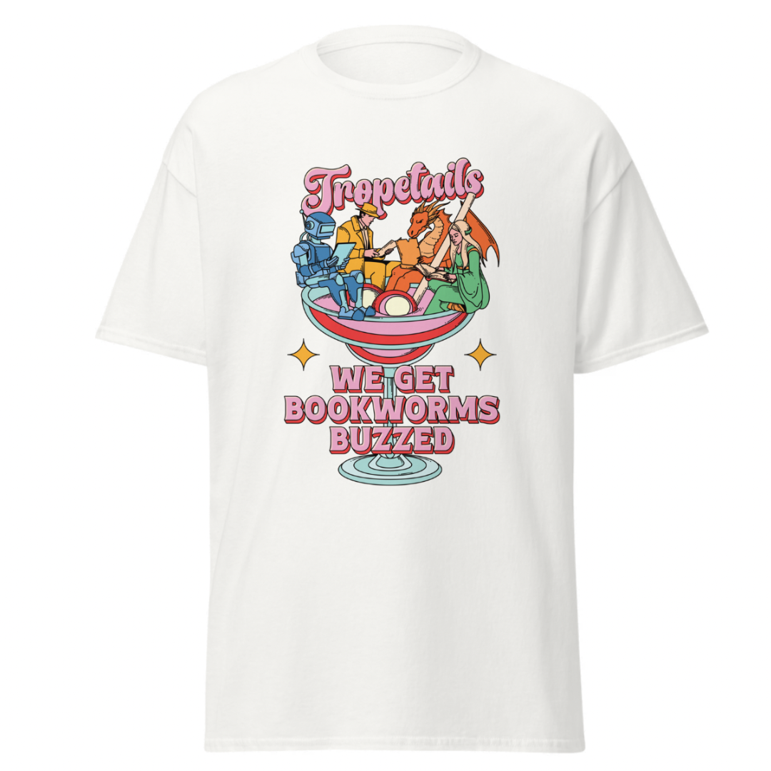Tropetails "Bookworms Buzzed" T-Shirt