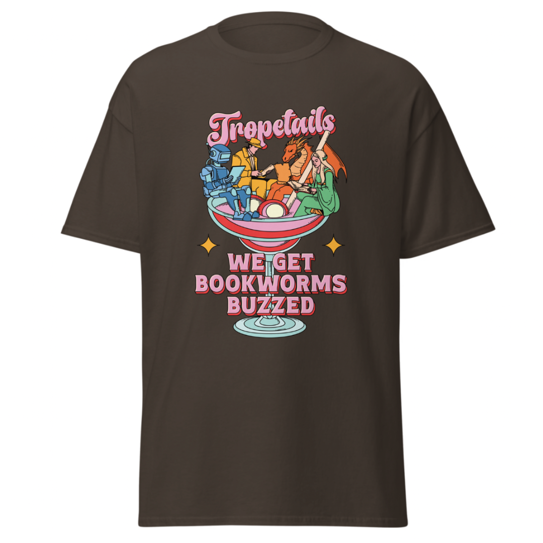 Tropetails "Bookworms Buzzed" T-Shirt