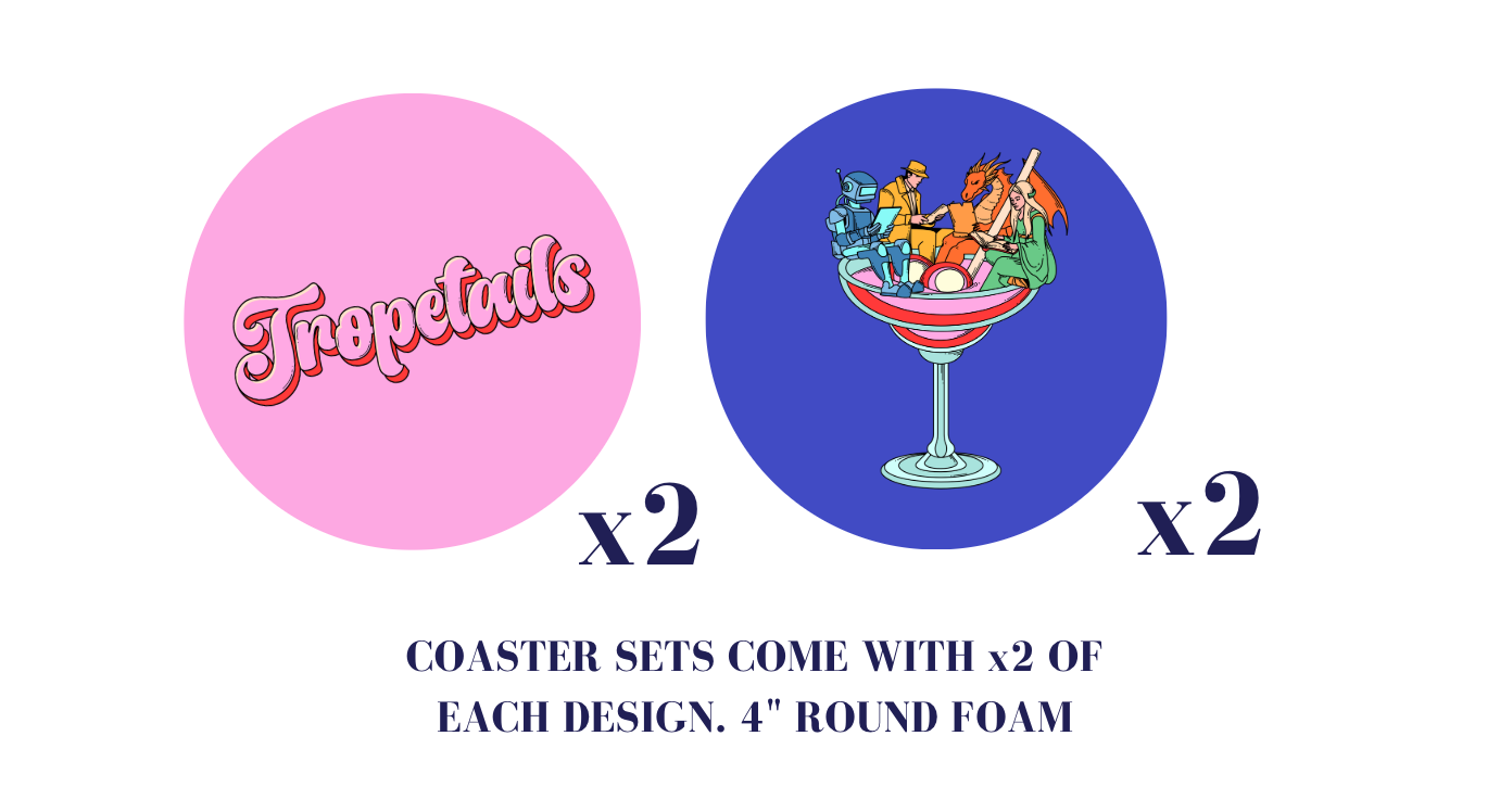 Tropetails Official Coaster Set