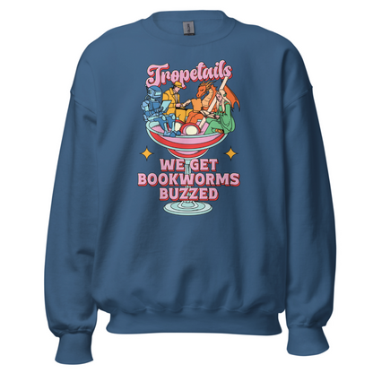 Tropetails "Bookworms Buzzed" Crew Neck