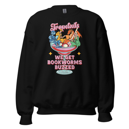 Tropetails "Bookworms Buzzed" Crew Neck