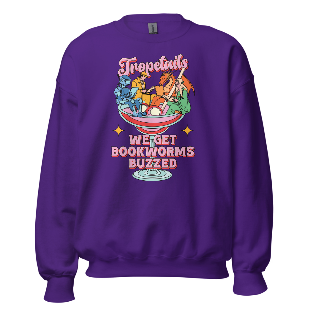 Tropetails "Bookworms Buzzed" Crew Neck