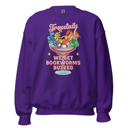 Tropetails "Bookworms Buzzed" Crew Neck
